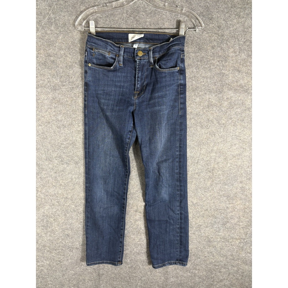 Frame Denim Jeans Women's 25 Blue Medium Wash Le High‎ Straight Leg Jeans